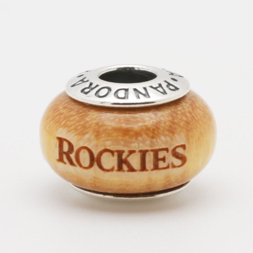 Authentic PANDORA Colorado Rockies Engraved Wood Charm